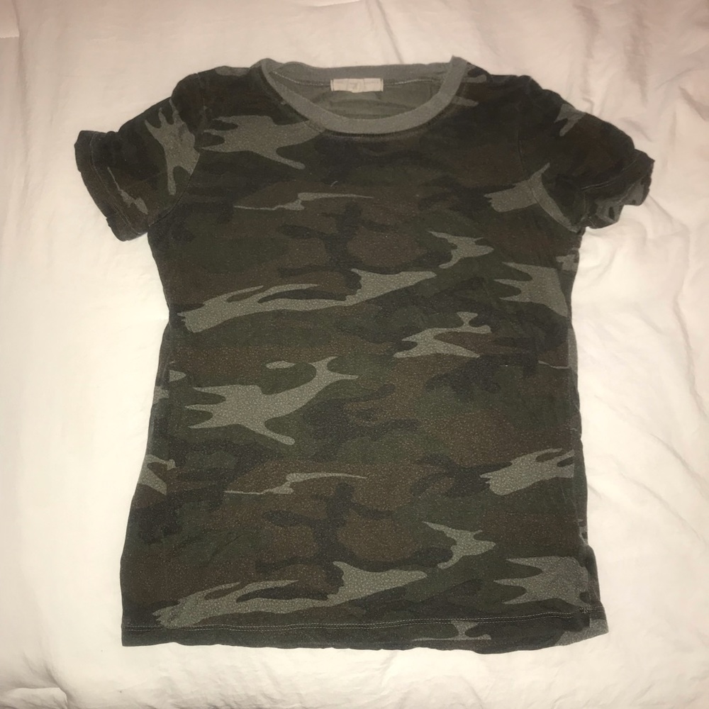 Urban Outfitters Truly Madly Deeply Camo Top